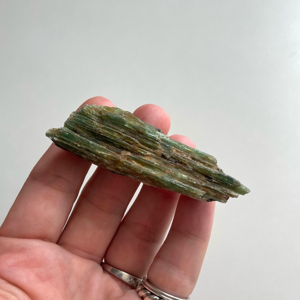 Raw Natural Green Kyanite Specimen Rough Crystal From Brazil spirituality